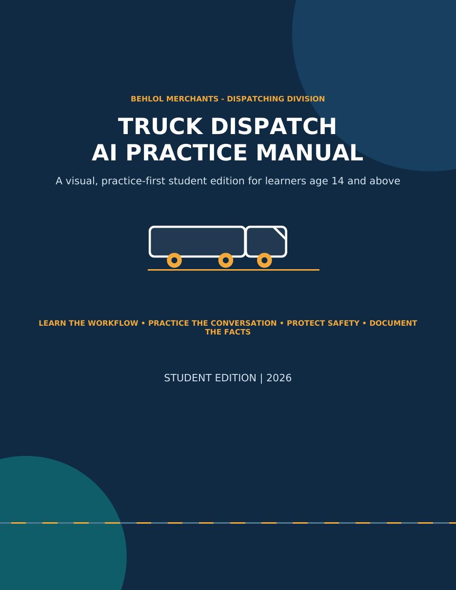 Truck Dispatch AI Practice Manual cover