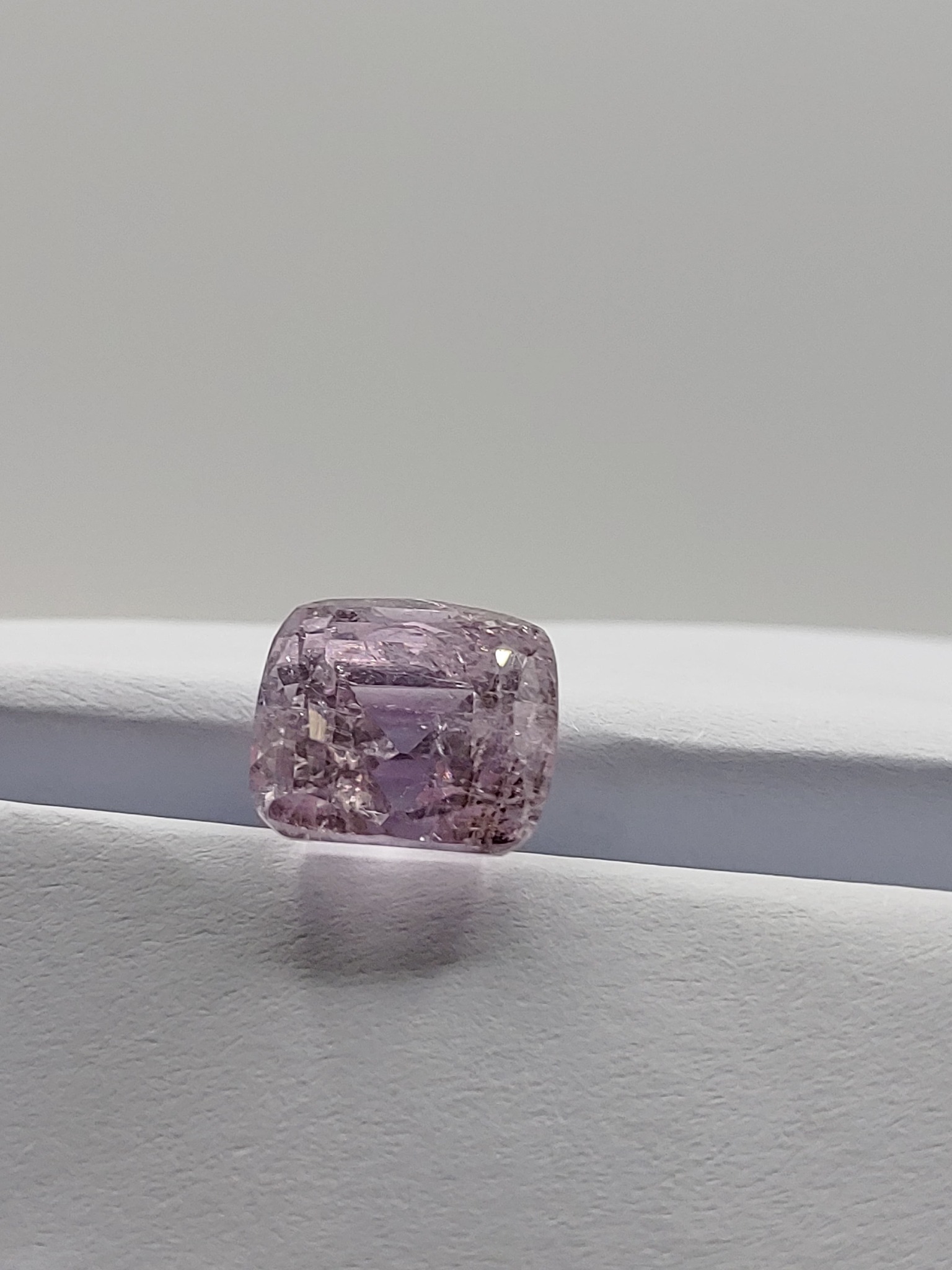 Pink Cushion-Cut Gemstone & Clear Accent, additional view 2