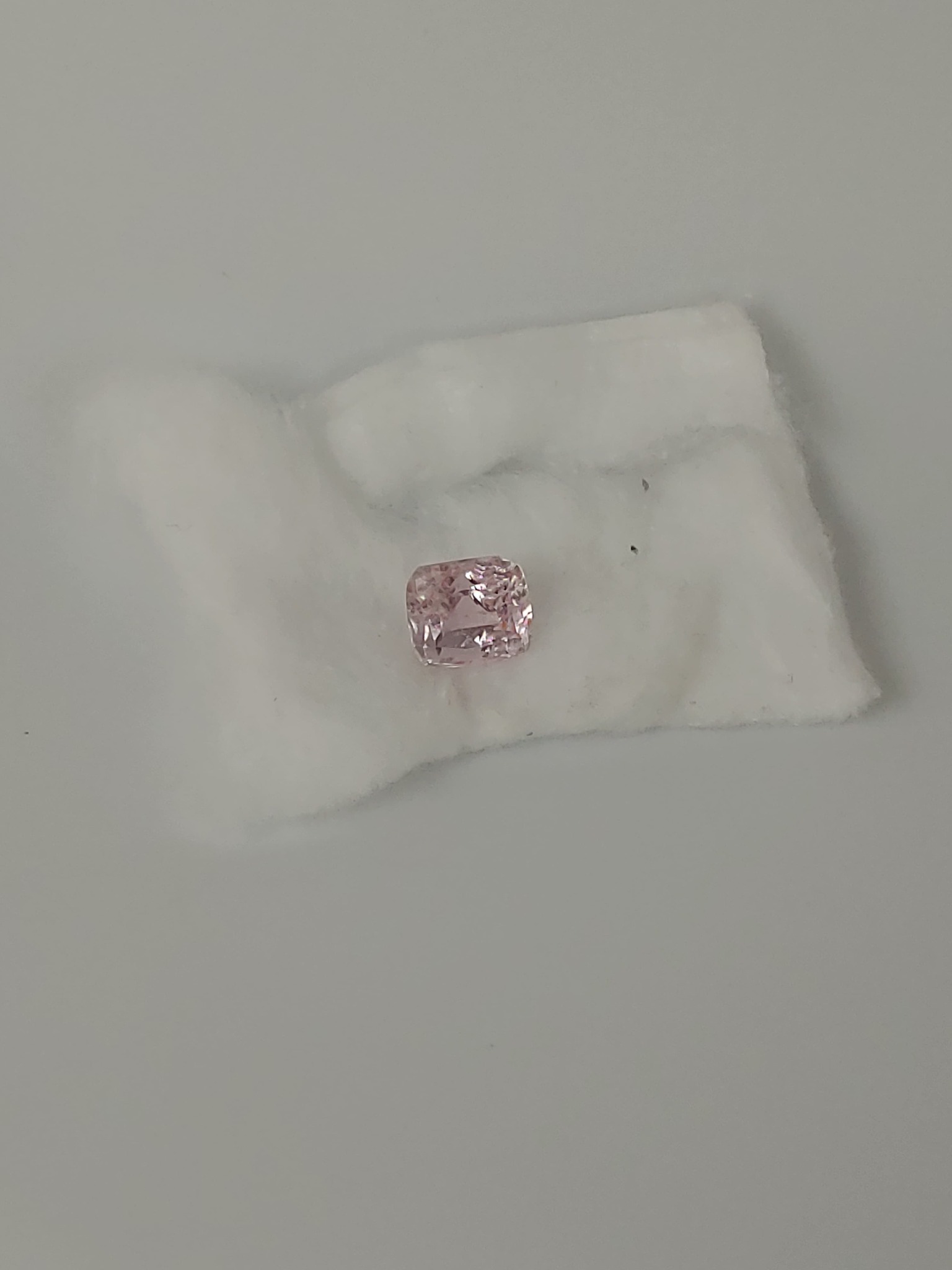 Pink Cushion-Cut Gemstone & Clear Accent, additional view 3