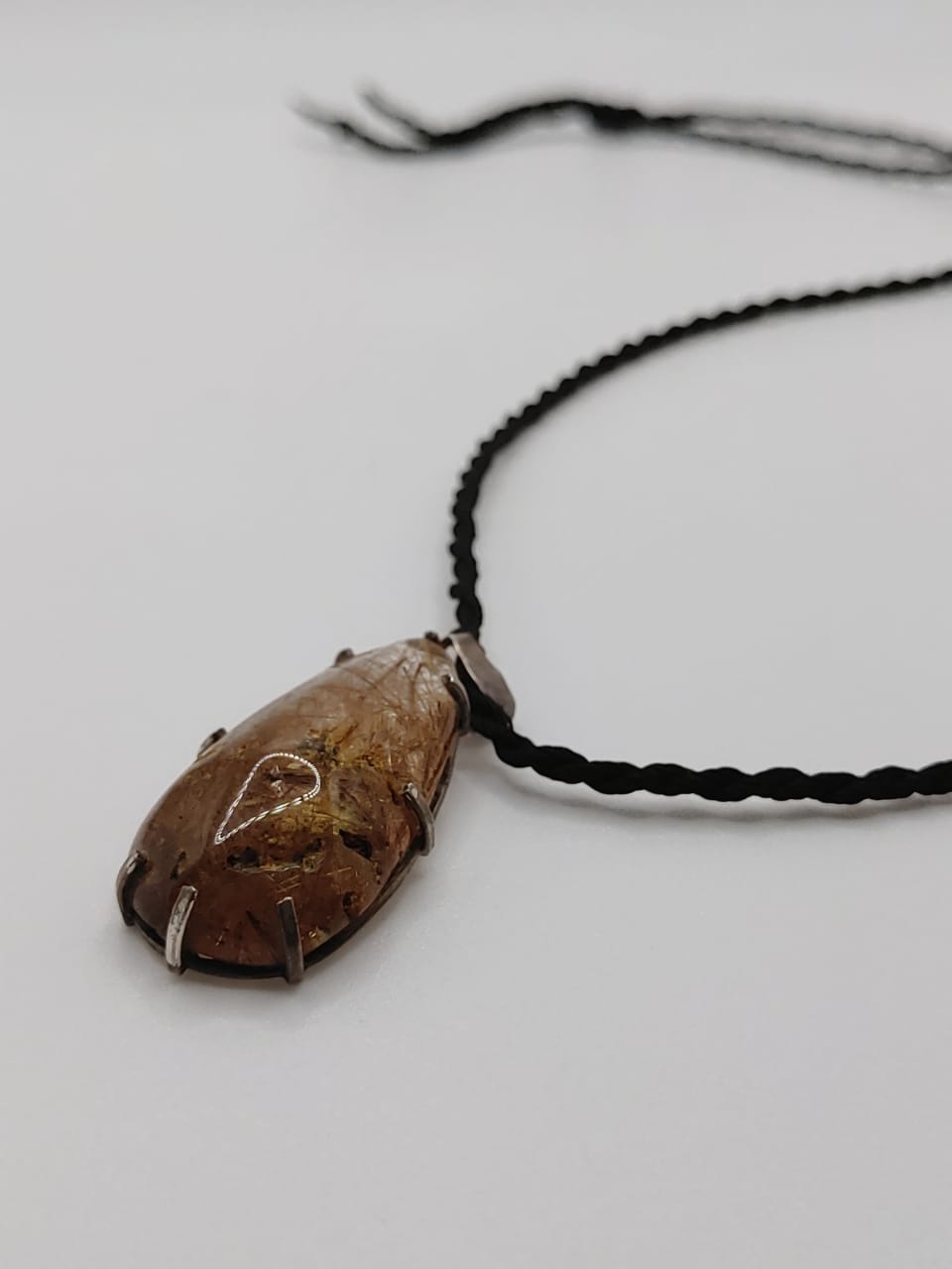 Golden-Inclusion Teardrop Pendant, additional view 2