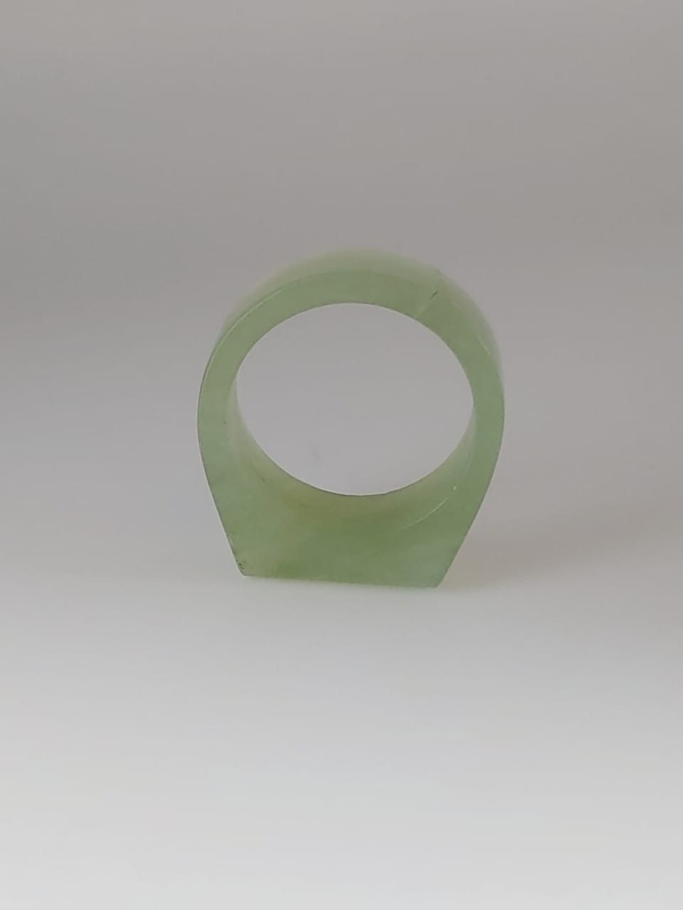 Pale-Green Stone Ring
