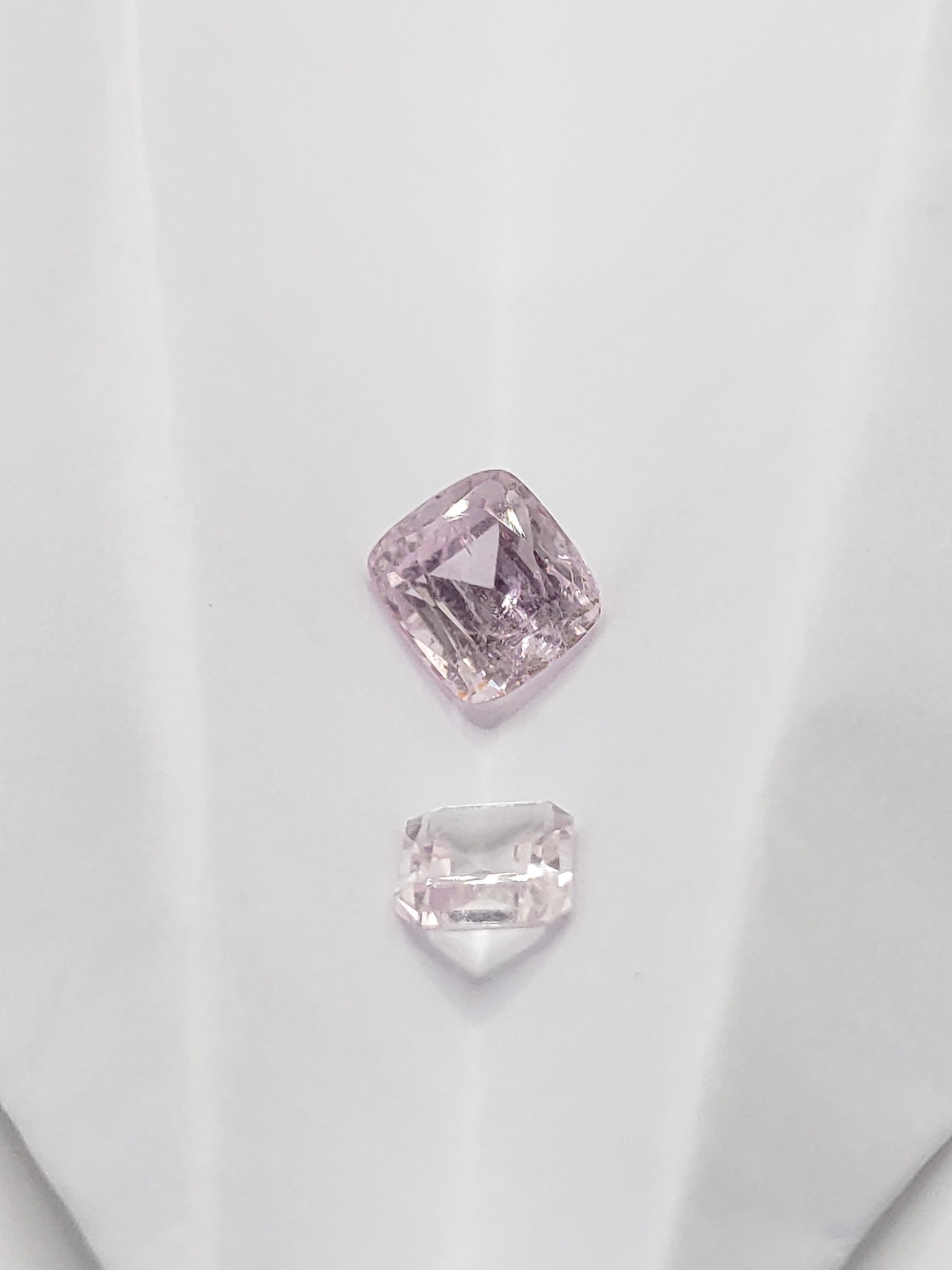 Pink Cushion-Cut Gemstone & Clear Accent, additional view 5